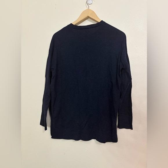 Eileen Fisher XXS Women’s Organic Cotton Sweater Deep Blue - Picture 2 of 8
